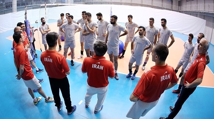 جلسه تمرینی تیم ملی والیبال ایران