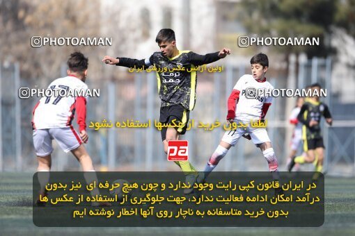 2221204, تهران, ایران, لیگ دسته دوم فوتبال نونهالان تهران، فصل ۱۴۰۳-۱۴۰۲، دور رفت، هفته سوم، 1402/12/12، ورزشگاه بهار عبدل آباد، فولاد گستر ۱ - ۰ اهورا پارسه نوین