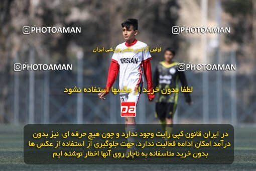 2221207, تهران, ایران, لیگ دسته دوم فوتبال نونهالان تهران، فصل ۱۴۰۳-۱۴۰۲، دور رفت، هفته سوم، 1402/12/12، ورزشگاه بهار عبدل آباد، فولاد گستر ۱ - ۰ اهورا پارسه نوین
