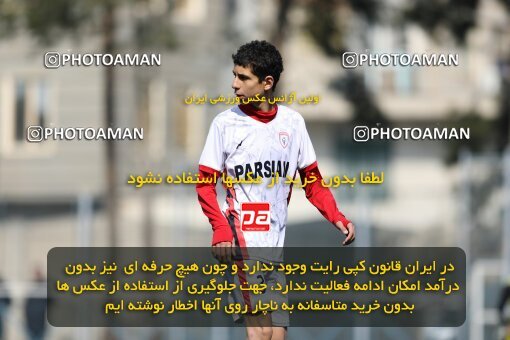 2221210, تهران, ایران, لیگ دسته دوم فوتبال نونهالان تهران، فصل ۱۴۰۳-۱۴۰۲، دور رفت، هفته سوم، 1402/12/12، ورزشگاه بهار عبدل آباد، فولاد گستر ۱ - ۰ اهورا پارسه نوین