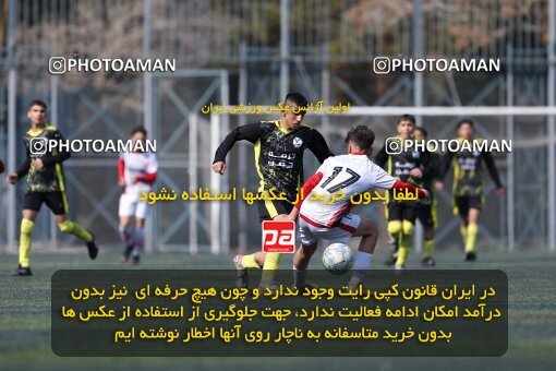 2221212, تهران, ایران, لیگ دسته دوم فوتبال نونهالان تهران، فصل ۱۴۰۳-۱۴۰۲، دور رفت، هفته سوم، 1402/12/12، ورزشگاه بهار عبدل آباد، فولاد گستر ۱ - ۰ اهورا پارسه نوین