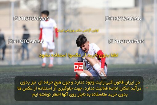2221231, تهران, ایران, لیگ دسته دوم فوتبال نونهالان تهران، فصل ۱۴۰۳-۱۴۰۲، دور رفت، هفته سوم، 1402/12/12، ورزشگاه بهار عبدل آباد، فولاد گستر ۱ - ۰ اهورا پارسه نوین