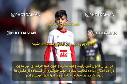 2221242, تهران, ایران, لیگ دسته دوم فوتبال نونهالان تهران، فصل ۱۴۰۳-۱۴۰۲، دور رفت، هفته سوم، 1402/12/12، ورزشگاه بهار عبدل آباد، فولاد گستر ۱ - ۰ اهورا پارسه نوین