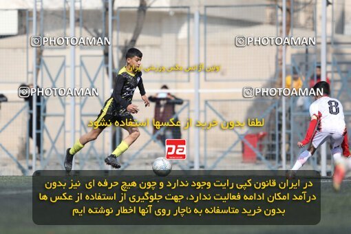2221245, تهران, ایران, لیگ دسته دوم فوتبال نونهالان تهران، فصل ۱۴۰۳-۱۴۰۲، دور رفت، هفته سوم، 1402/12/12، ورزشگاه بهار عبدل آباد، فولاد گستر ۱ - ۰ اهورا پارسه نوین