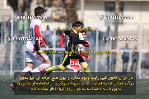 2221246, تهران, ایران, لیگ دسته دوم فوتبال نونهالان تهران، فصل ۱۴۰۳-۱۴۰۲، دور رفت، هفته سوم، 1402/12/12، ورزشگاه بهار عبدل آباد، فولاد گستر ۱ - ۰ اهورا پارسه نوین