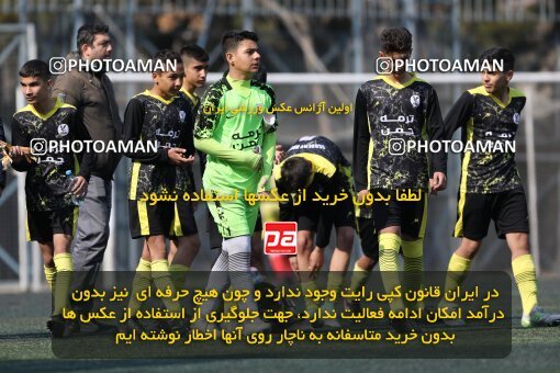 2221252, تهران, ایران, لیگ دسته دوم فوتبال نونهالان تهران، فصل ۱۴۰۳-۱۴۰۲، دور رفت، هفته سوم، 1402/12/12، ورزشگاه بهار عبدل آباد، فولاد گستر ۱ - ۰ اهورا پارسه نوین