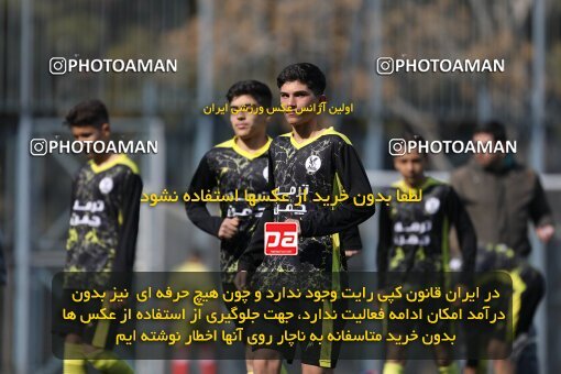 2221253, تهران, ایران, لیگ دسته دوم فوتبال نونهالان تهران، فصل ۱۴۰۳-۱۴۰۲، دور رفت، هفته سوم، 1402/12/12، ورزشگاه بهار عبدل آباد، فولاد گستر ۱ - ۰ اهورا پارسه نوین