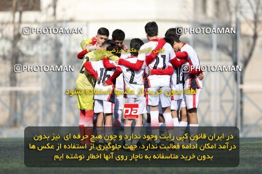 2221257, تهران, ایران, لیگ دسته دوم فوتبال نونهالان تهران، فصل ۱۴۰۳-۱۴۰۲، دور رفت، هفته سوم، 1402/12/12، ورزشگاه بهار عبدل آباد، فولاد گستر ۱ - ۰ اهورا پارسه نوین