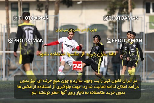 2221265, تهران, ایران, لیگ دسته دوم فوتبال نونهالان تهران، فصل ۱۴۰۳-۱۴۰۲، دور رفت، هفته سوم، 1402/12/12، ورزشگاه بهار عبدل آباد، فولاد گستر ۱ - ۰ اهورا پارسه نوین