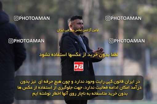 2221271, تهران, ایران, لیگ دسته دوم فوتبال نونهالان تهران، فصل ۱۴۰۳-۱۴۰۲، دور رفت، هفته سوم، 1402/12/12، ورزشگاه بهار عبدل آباد، فولاد گستر ۱ - ۰ اهورا پارسه نوین