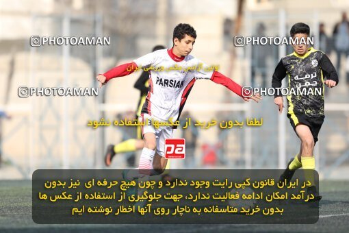 2221284, تهران, ایران, لیگ دسته دوم فوتبال نونهالان تهران، فصل ۱۴۰۳-۱۴۰۲، دور رفت، هفته سوم، 1402/12/12، ورزشگاه بهار عبدل آباد، فولاد گستر ۱ - ۰ اهورا پارسه نوین
